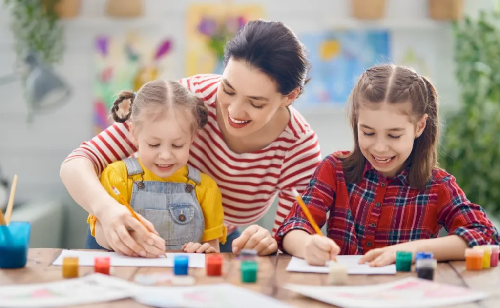 happy-family-painting-togethercoloring infinity